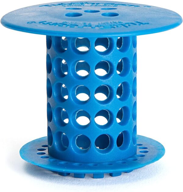 TubShroom Revolutionary Tub Drain Protector Hair Catcher/Strainer/Snare, Blue