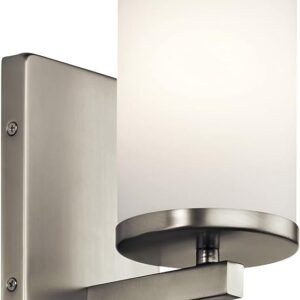 Kichler Crosby 9.25" Wall Sconce in Brushed Nickel, 1-Light